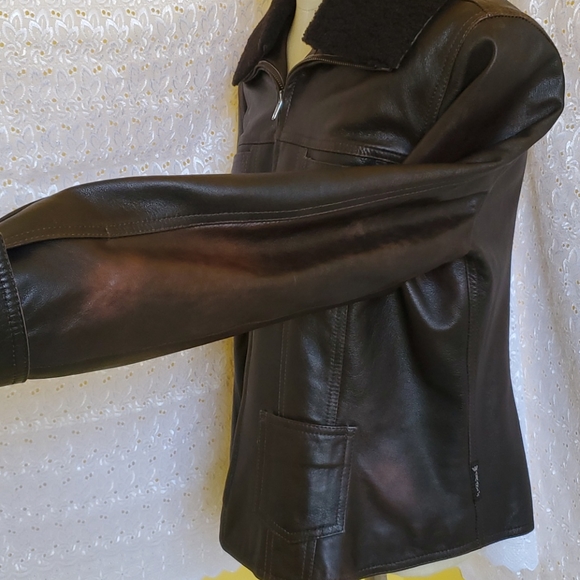 Armani Jean Leather Jacket - Picture 6 of 10